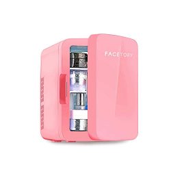 FaceTory Portable Beauty Fridge (10-L / 12 Can) with Heat and Cool Capacity