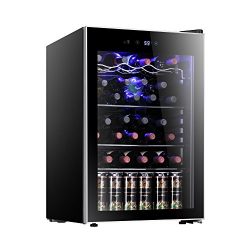 Antarctic Star 36 Bottle Wine Cooler/Cabinet Beverage Refrigerator Small Red & White Wine Ce ...