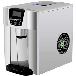 KUPPET 2 in 1 Countertop Ice Maker Water Dispenser, Ready in 6min, Produces 36 lbs Ice in 24 Hou ...