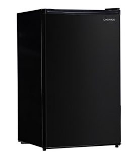 Daewoo FR-044RVBE Compact Refrigerator 4.4 Cu. Ft. | Black