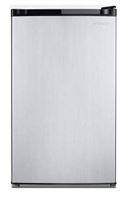 Daewoo FR-044RVSE Compact Refrigerator 4.4 Cu. Ft. | Silver