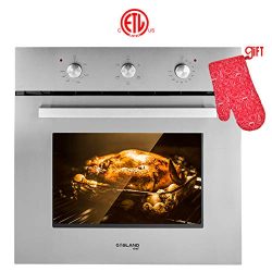 Wall Oven, Gasland chef ES606MS 24″ Built-in Single Wall Oven, 6 Cooking Function, Stainle ...