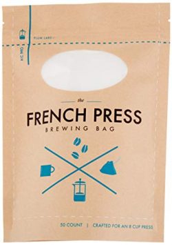 The Original French Press Brewing Bags – 50 Easy To Use Fine Mesh Disposable Coffee Filter ...