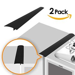 Linda’s Silicone Kitchen Stove Counter Gap Cover Long & Wide Gap Filler (2 Pack) Seals ...