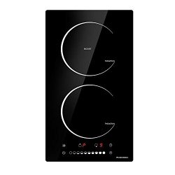 Induction Cooktop 2 Burner ECOTOUCH 12” Electric Cooktop 240V Built-in Induction Stove Top ...