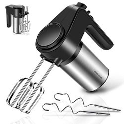REDMOND Hand Mixer, 6-Speed Electric Hand Mixer with Turbo Handheld Kitchen Mixer Includes Beate ...