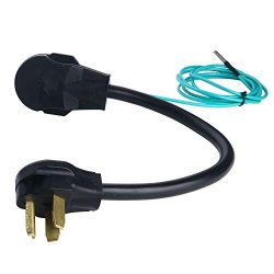 1.5FT Dryer Adapter Cord 3-Prong N10-30P Dryer Plug to 4-Prong Dryer N14-30R Connector Adapter 3 ...