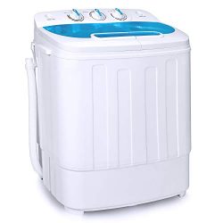 Best Choice Products Portable Compact Mini Twin Tub Laundry Washing Machine and Spin Cycle Dryer ...