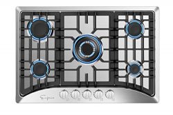 Empava 30″ Built-in Gas Cooktop in Stainless Steel with 5 Burners 30XGC5B70C
