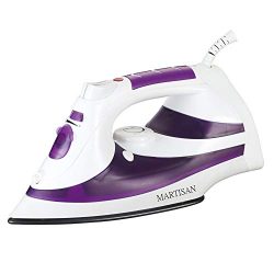 MARTISAN Steam Iron, 1200W Non-Stick Soleplate Iron,Variable Temperature and Steam Control, Self ...