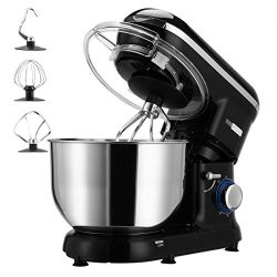 VIVOHOME Stand Mixer, 650W 6-Speed 6-Qt. Tilt-Head Kitchen Electric Food Mixer with Beater, Doug ...