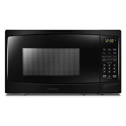 Danby DBMW0720BBB 0.7 Cu.Ft. Countertop Black-700 Watts, Small Microwave with Push Button Door,  ...