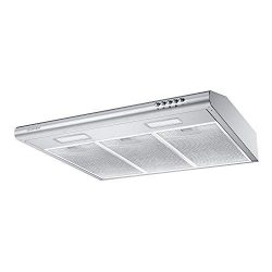 30 inch Under Cabinet Range Hood CIARRA Stainless Steel Slim Kitchen Stove Vent Hood with 200 CF ...