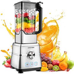 Blender Smoothie Maker, COOCHEER 1800W Blender for Shakes and Smoothies with High-Speed Professi ...